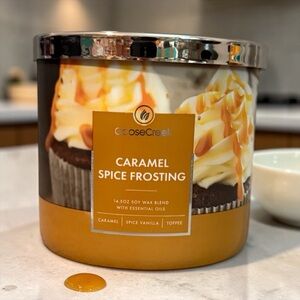 🤎GOOSE CREEK🤎Caramel Spice Frosting Soy Wax Blend 3-Wick Candle/NIP